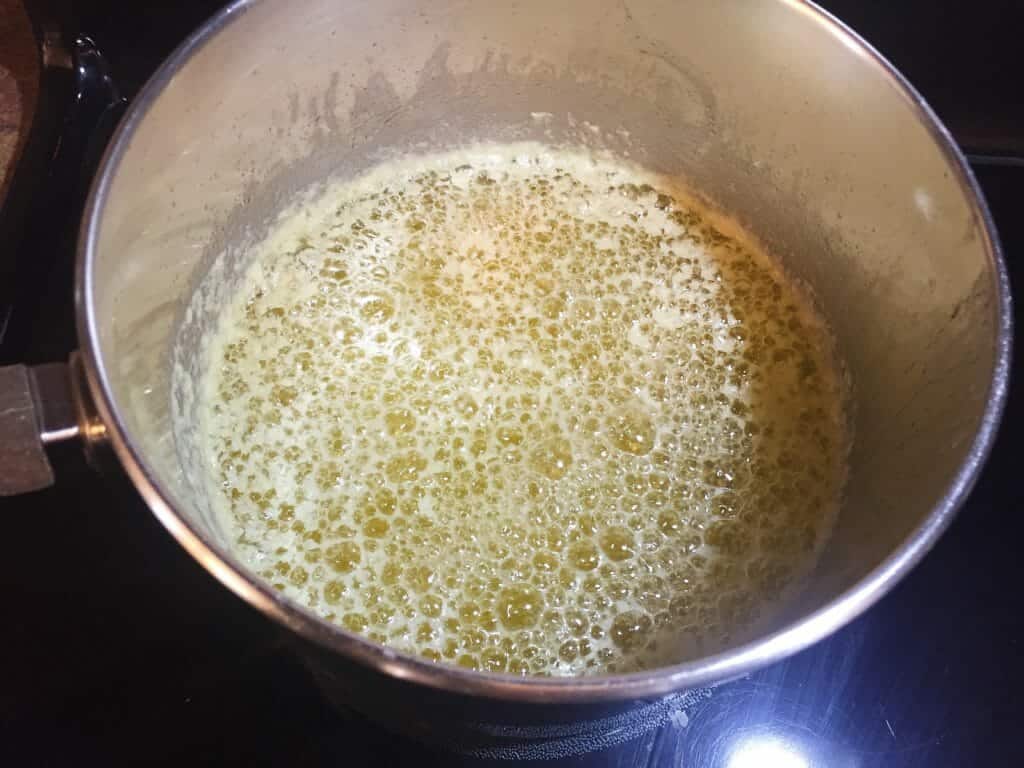 Finished ghee.
