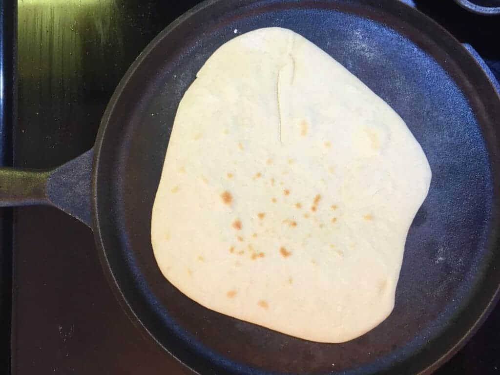 Cooking tortillas in cast iron skillet