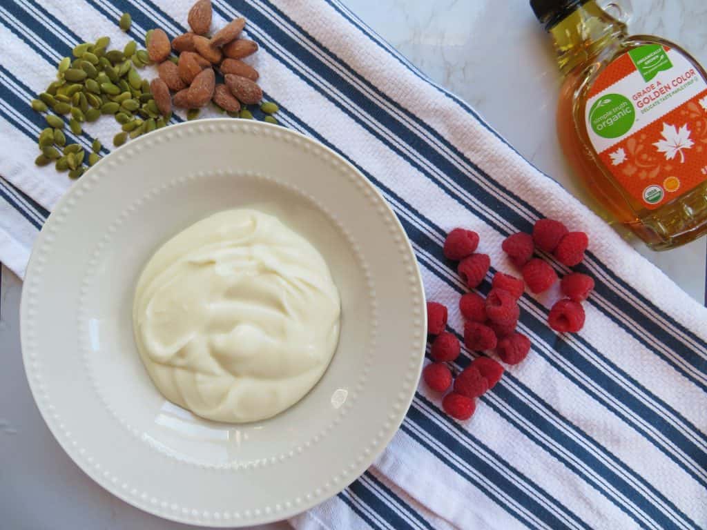 Yogurt bowl with optional toppings - The Midwest Kitchen Blog