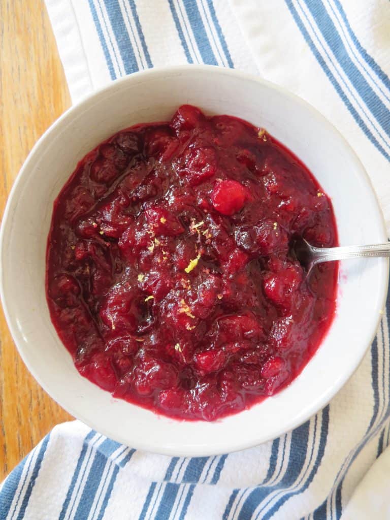 Featured cranberry sauce in a bowl - The Midwest Kitchen