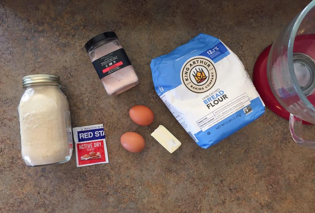 All the ingredients needed for the Challah bread recipe. The Midwest Kitchen Blog