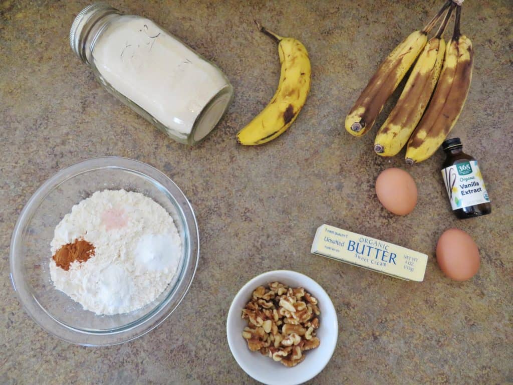 Ingredients for Classic Banana Bread. - The Midwest Kitchen Blog