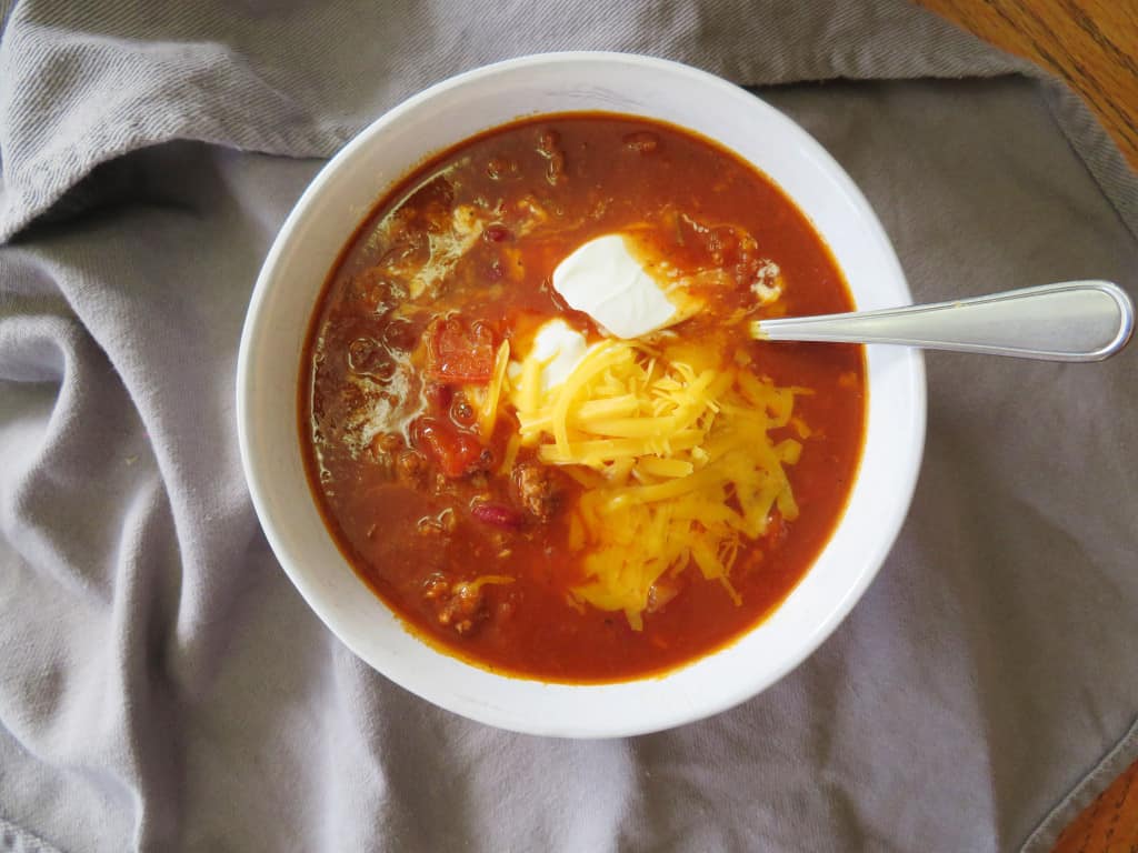 Finished Instant Pot Chili