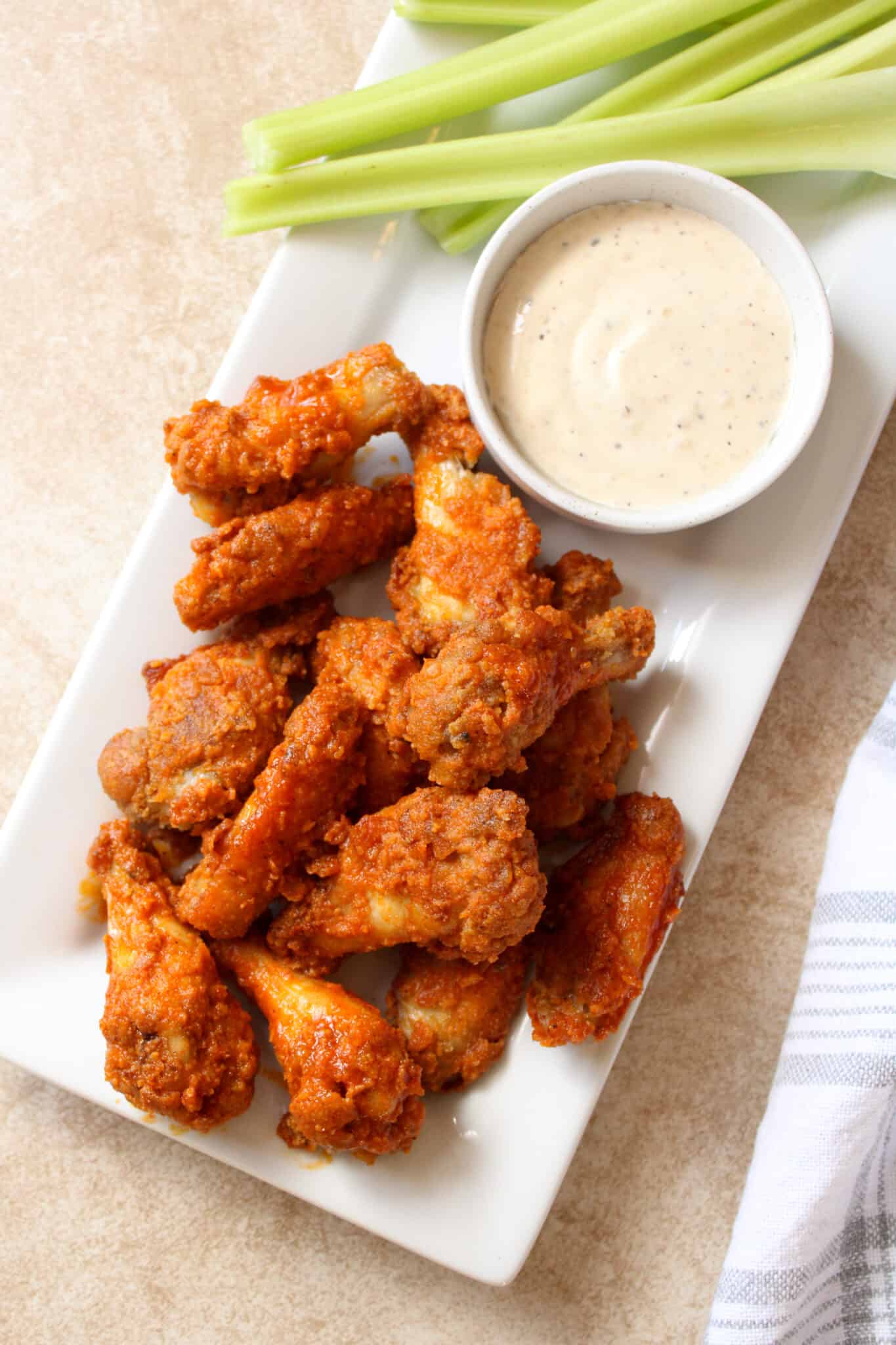 Crispy Air Fryer Buffalo Chicken Wings - The Midwest Kitchen Blog
