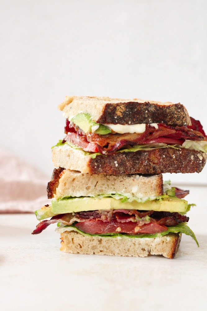 The Best Beef Bacon BLT Sandwich