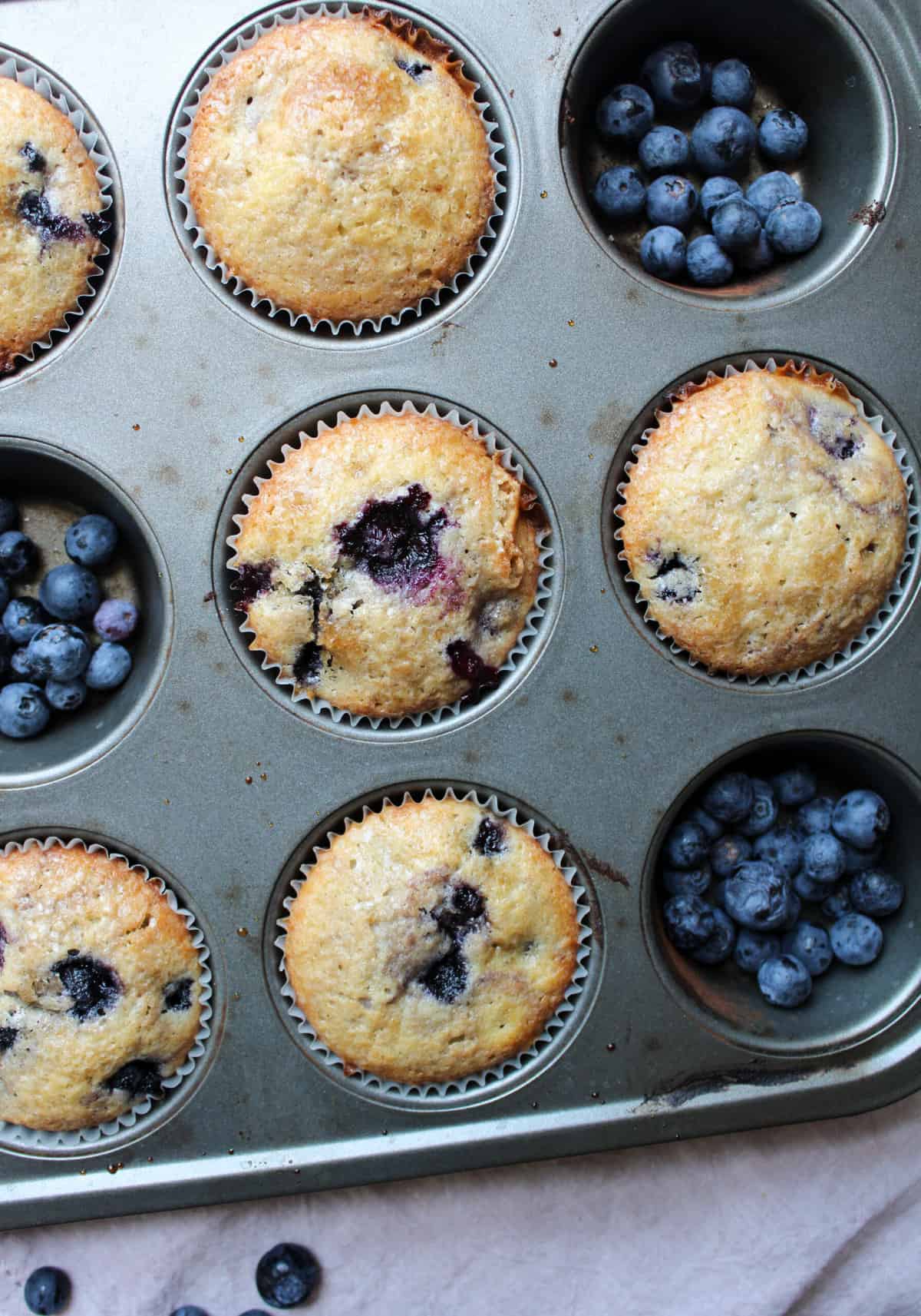 Easy Lemon Blueberry Muffins